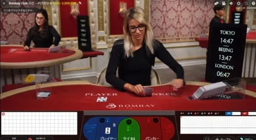 Bombay Club テーブル